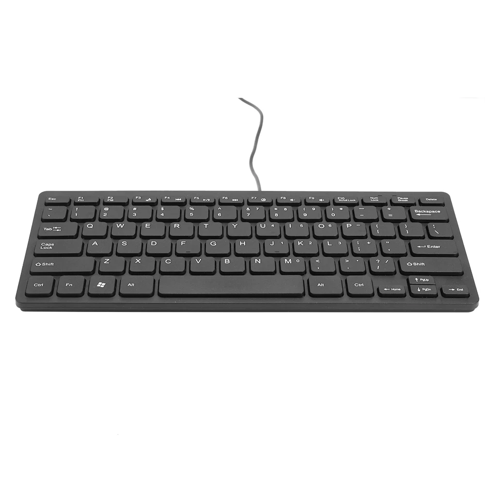 Classic Laptop Keyboard Delicate K1000 Super Slim USB Mini Multimedia Waterproof Wired Keyboard 78 Keys Kaypad for Notebook thumbnail 4