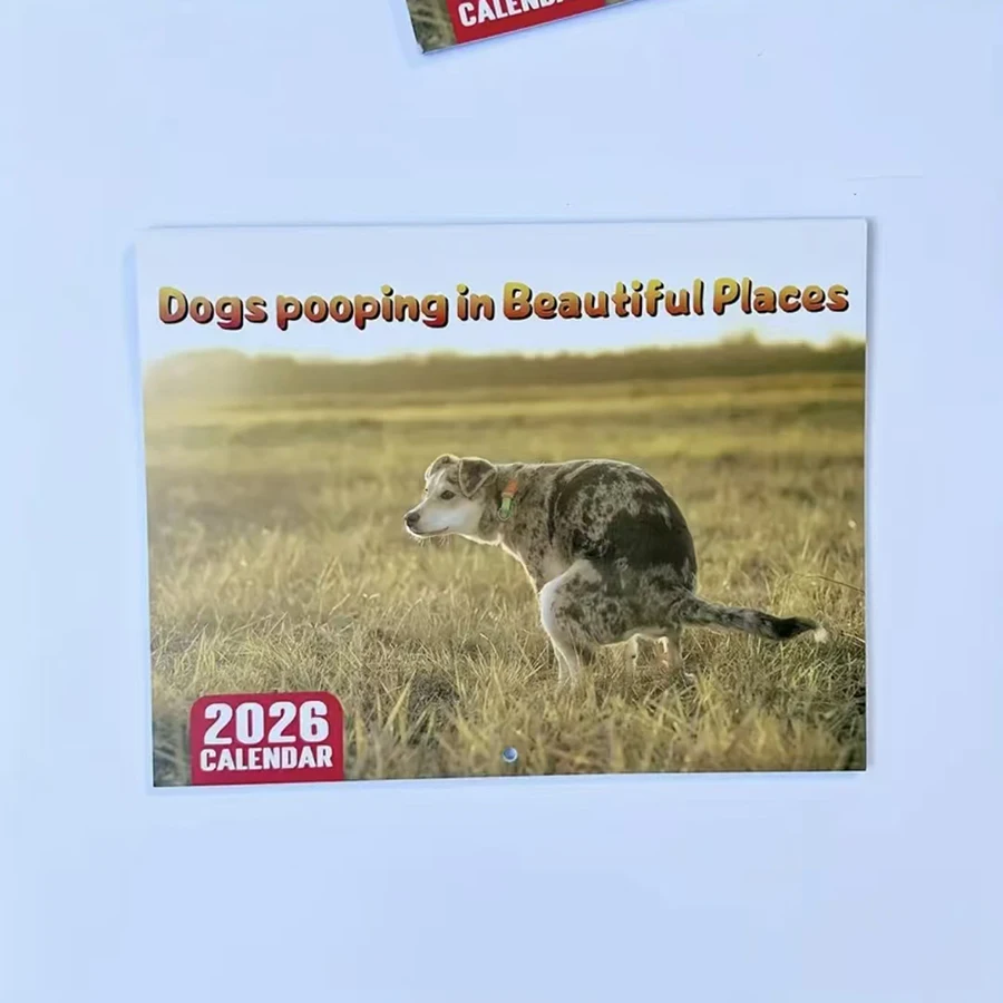 2026 Funny Dog Pooping Calendar - Monthly Planner with Humorous Dog-Themed Pooping & Barking Scenes, Cute Dog Calendar for Home, thumbnail 5