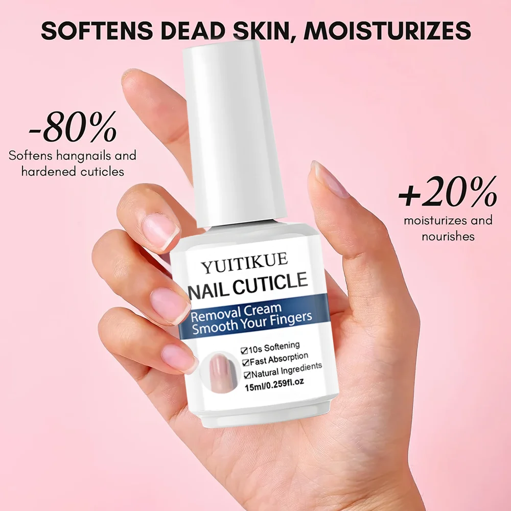 YUITIKUE 10-Second Cuticle Remover 15ml - Fast Softening & Absorption, Natural Care for Healthier Nails, Manicure & Pedicure thumbnail 4
