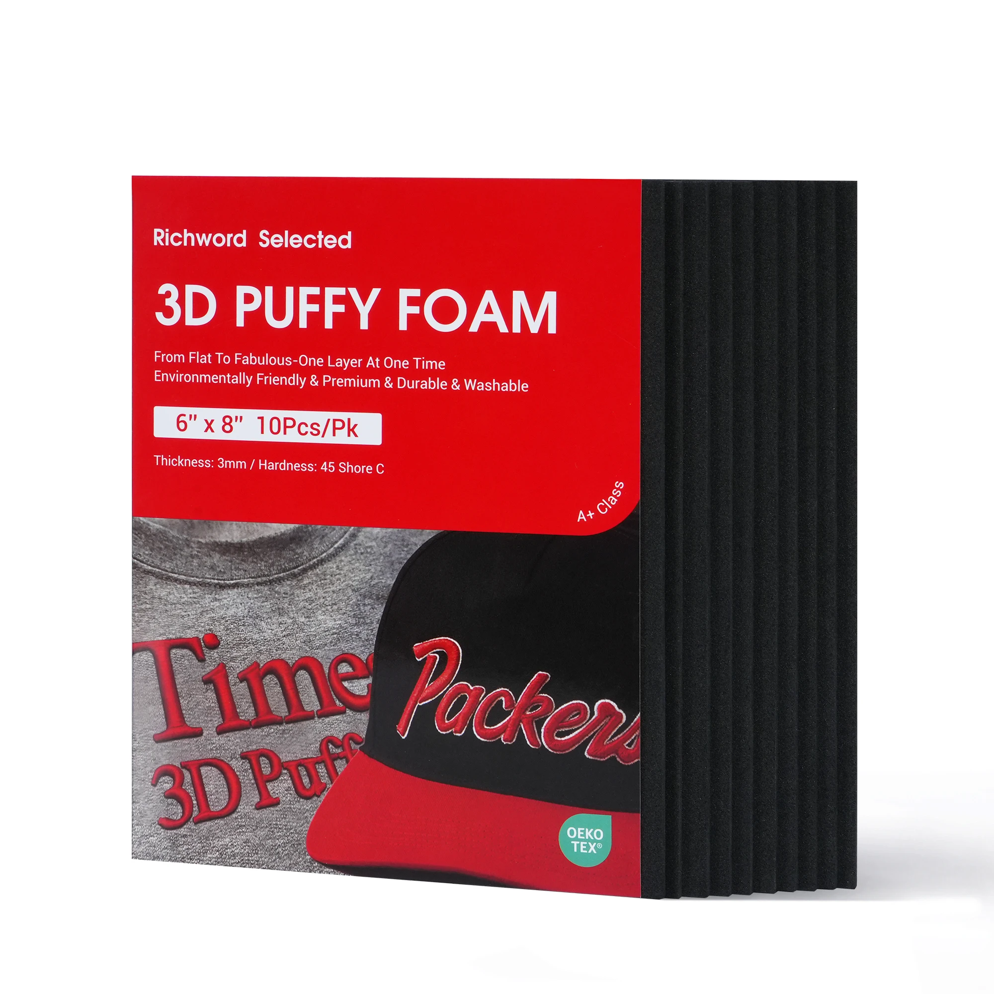 POOLIN 3D puffy foam NEW embroidery and sewing stabilizer 6x8in 12x16in thumbnail 2