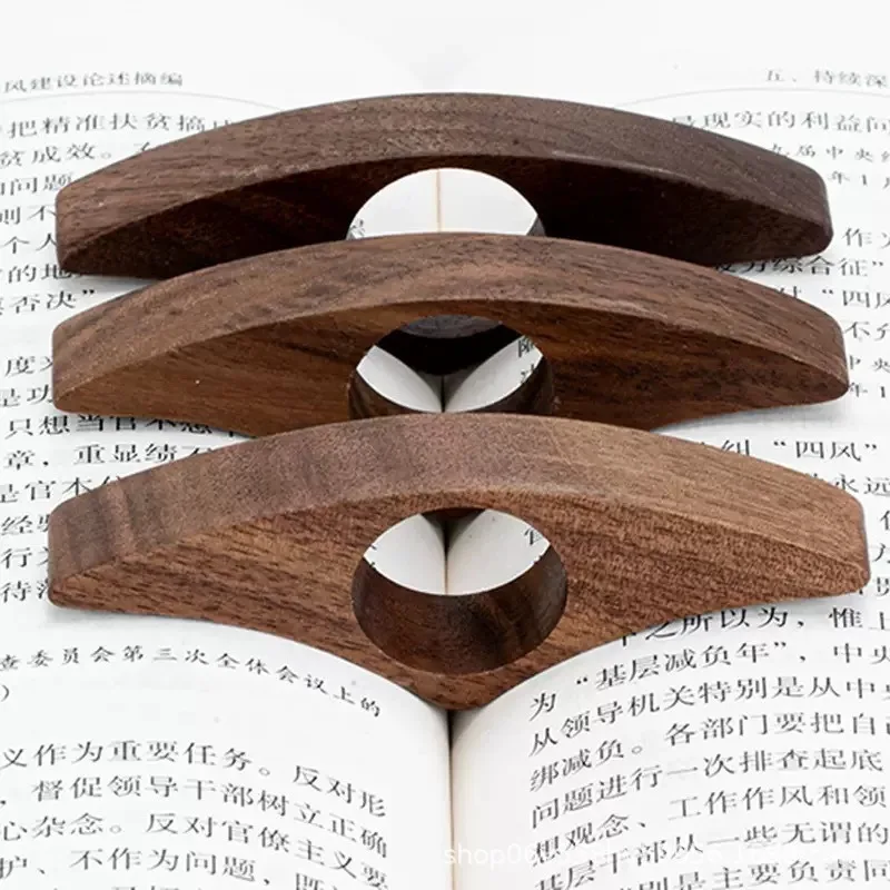 Wooden Book Page Holder Thumb Wood Book Holder Handmade Wood Reading Bookmark Accessory for Bookworm Lover Gifts thumbnail 5