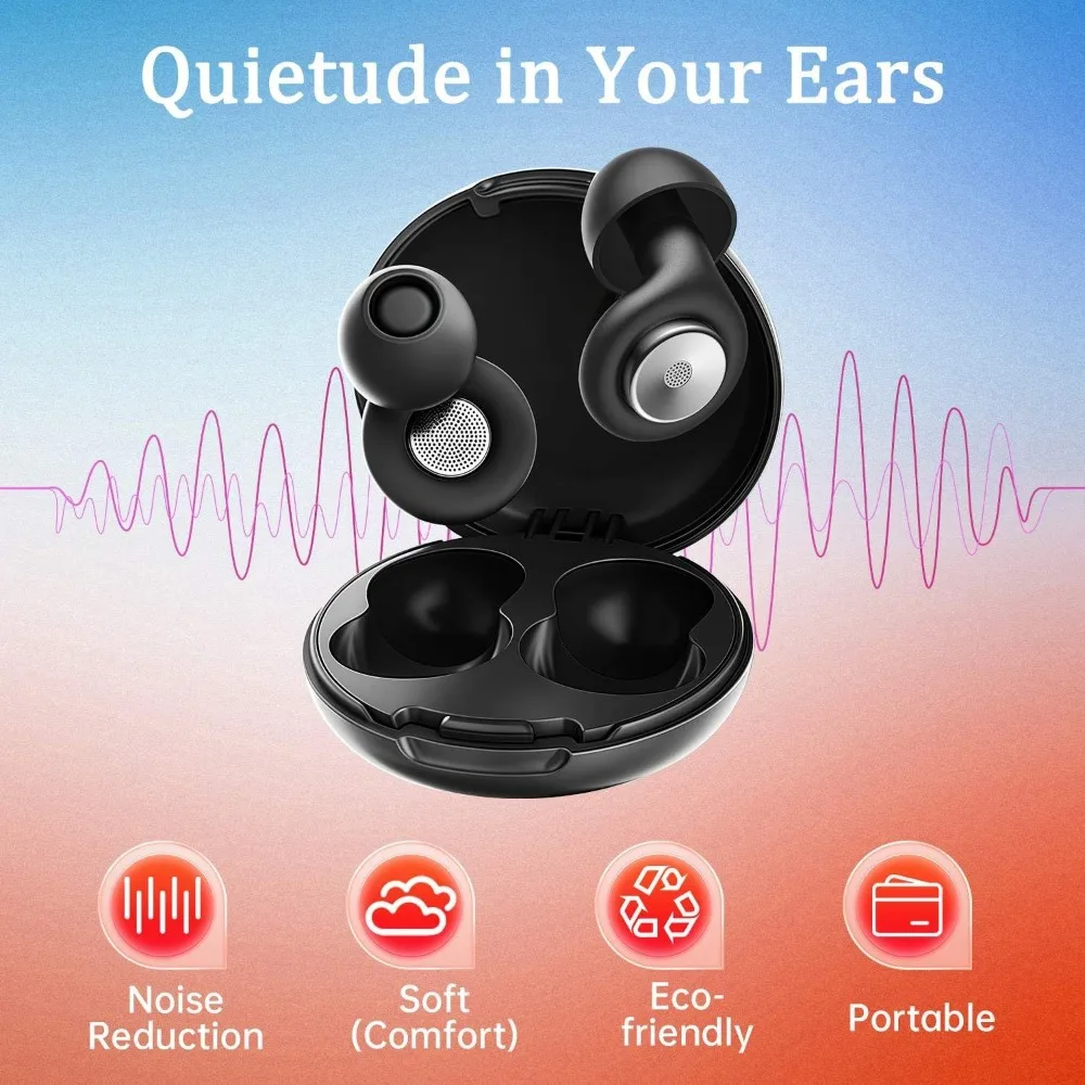 Ear Plugs for Sleeping 45dB Noise Cancelling EarPlugs for Noise Reduction & Snoring, Concerts, Earplugs for Sleep with 8 Eartips thumbnail 3