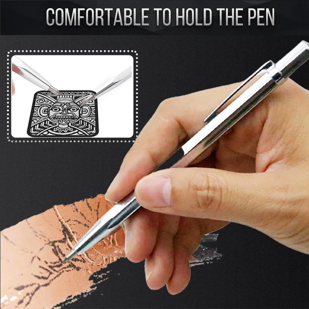 Diamond Tip Carbide Glass Engraving Pen for Metal Tile Wood DIY Craft Personalized Gift Engraver Tool Kit Jewelry tools thumbnail 2