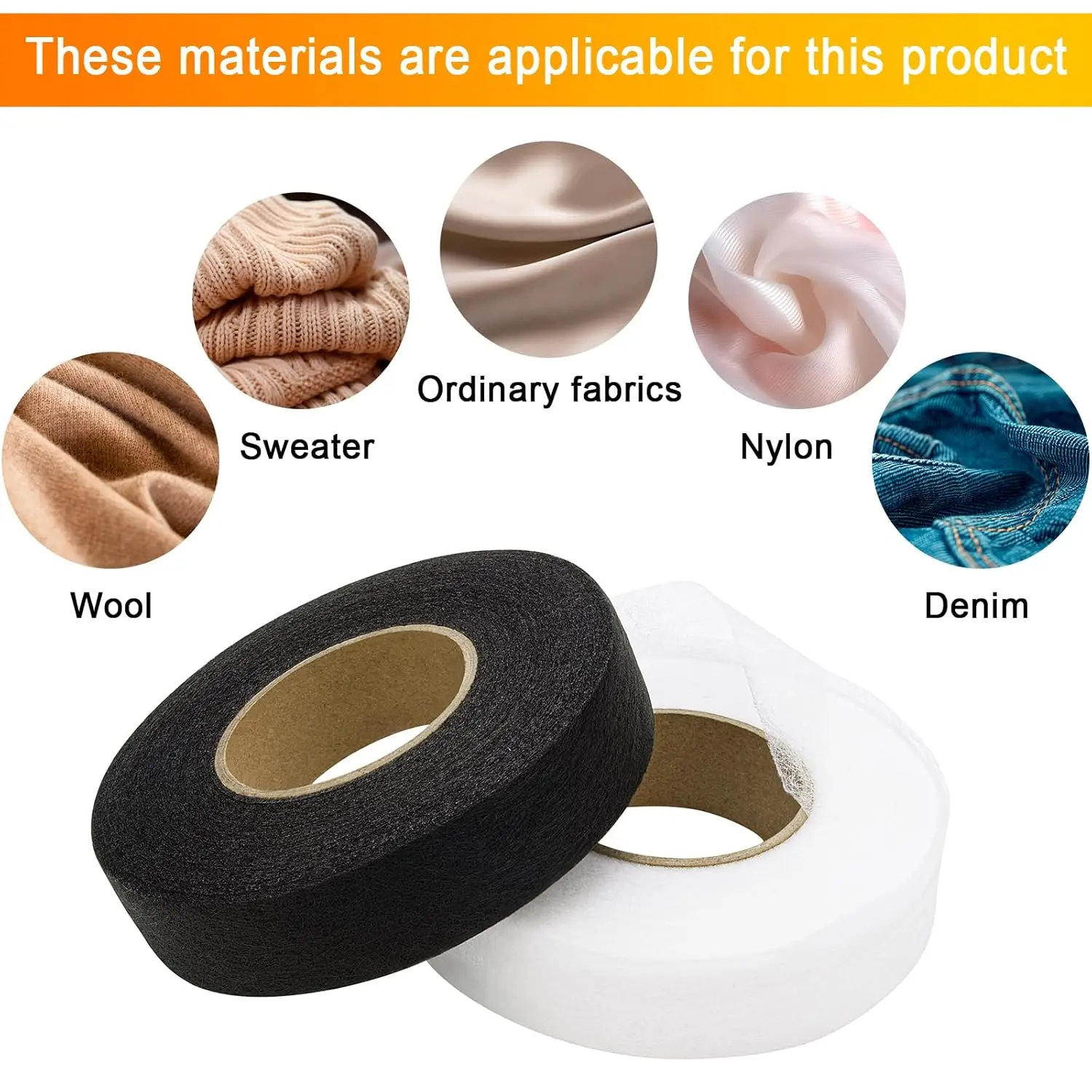 Self-Adhesive Pants Hem Tape Double-Sided Edge Shorten Ironing Hemming Ribbons Strip DIY Clothes Jean Sewing Fabric Lining thumbnail 6