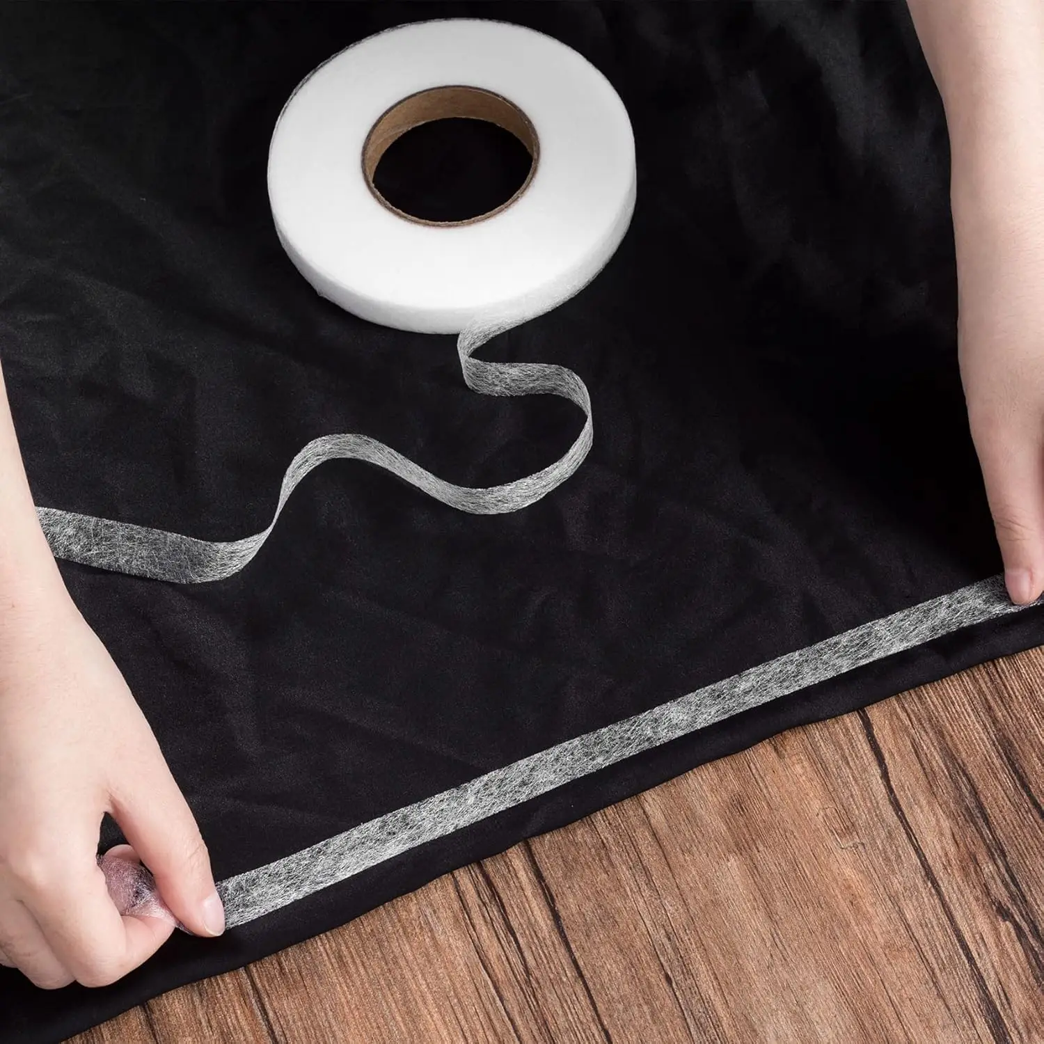 Self-Adhesive Pants Hem Tape Double-Sided Edge Shorten Ironing Hemming Ribbons Strip DIY Clothes Jean Sewing Fabric Lining thumbnail 2