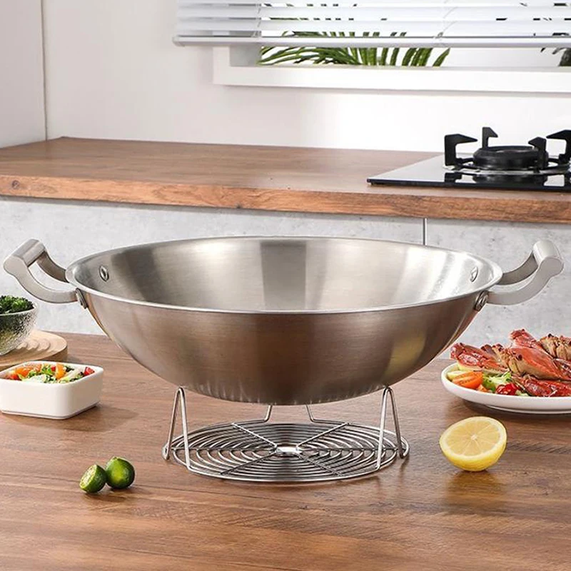 1Pcs Stainless Steel Steamer Rack Multifunction Pot Steaming Tray Dumplings Eggs Grill Stand Kitchen Tableware Outdoor Tableware thumbnail 2