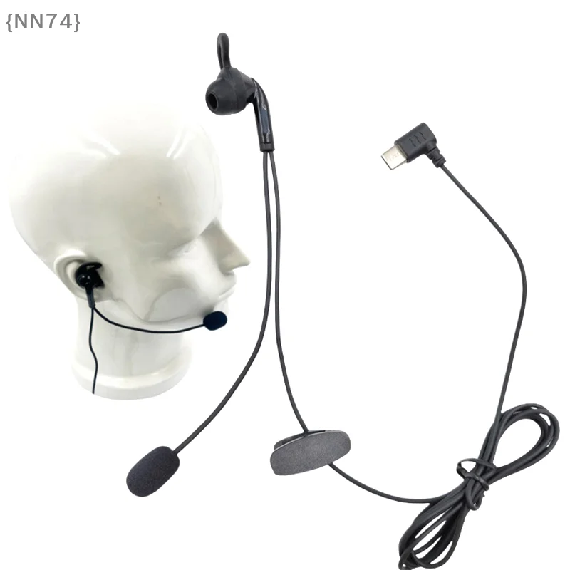 Type-C Single Ear Headset, Noise Cancelling Mic for V6 Pro Intercom, Referee In-Ear Earphone & Communication Accessory