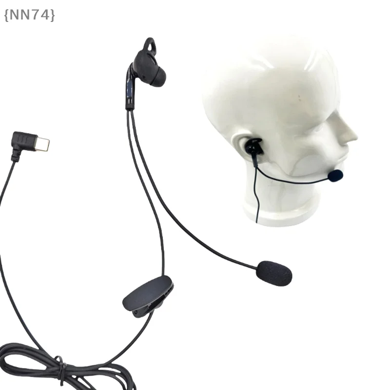 Type-C Single Ear Headset, Noise Cancelling Mic for V6 Pro Intercom, Referee In-Ear Earphone & Communication Accessory thumbnail 6
