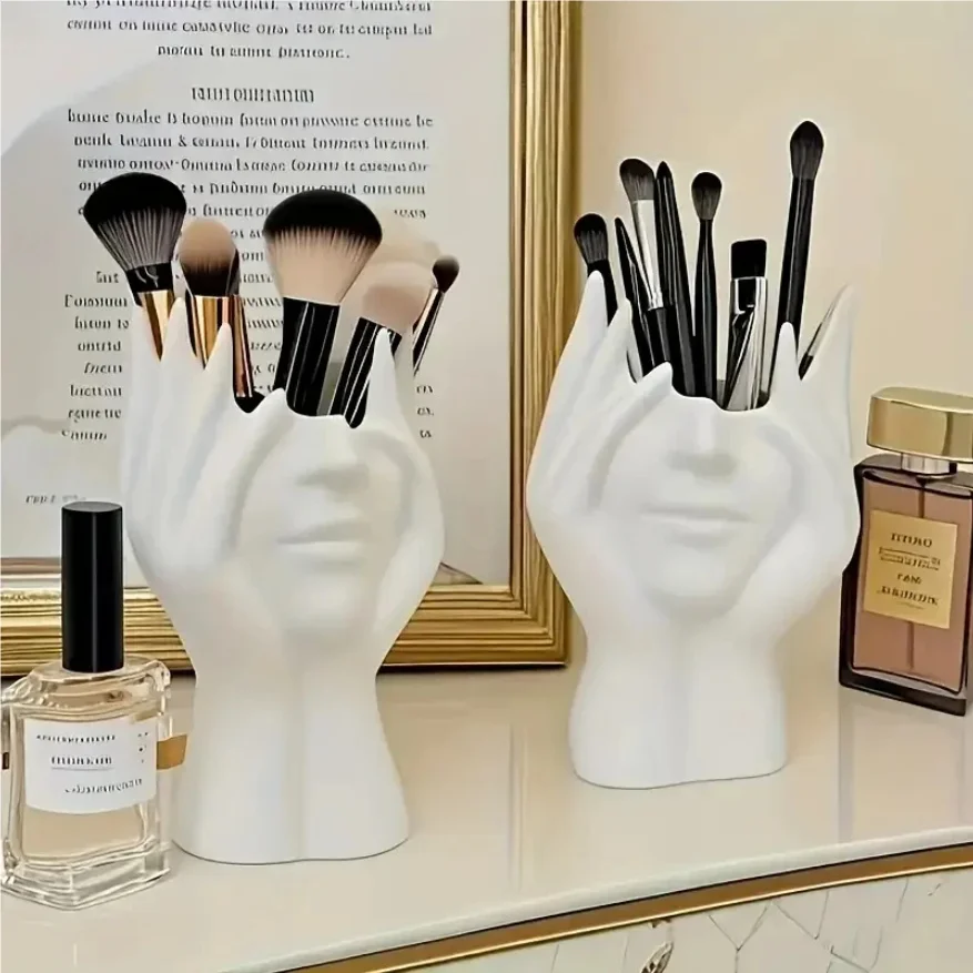 1PCS Creative Human Body Art Styling Organizer Multifunctional Makeup Brush Pen Holder Vinyl Figure Storage Desktop Office Decor thumbnail 3