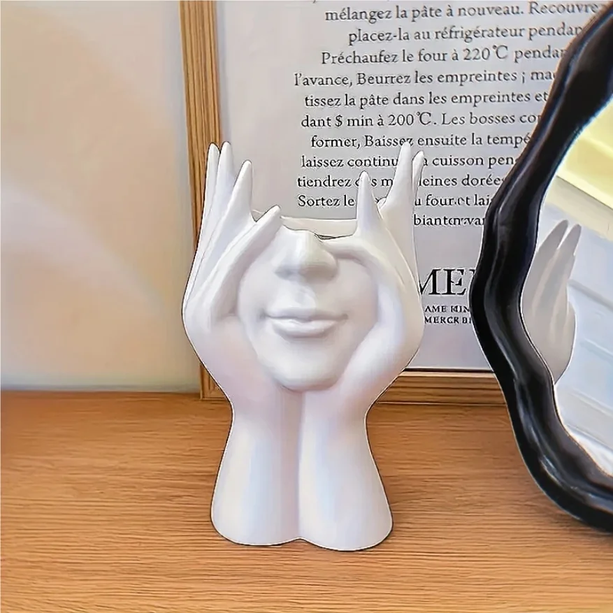 1PCS Creative Human Body Art Styling Organizer Multifunctional Makeup Brush Pen Holder Vinyl Figure Storage Desktop Office Decor thumbnail 5