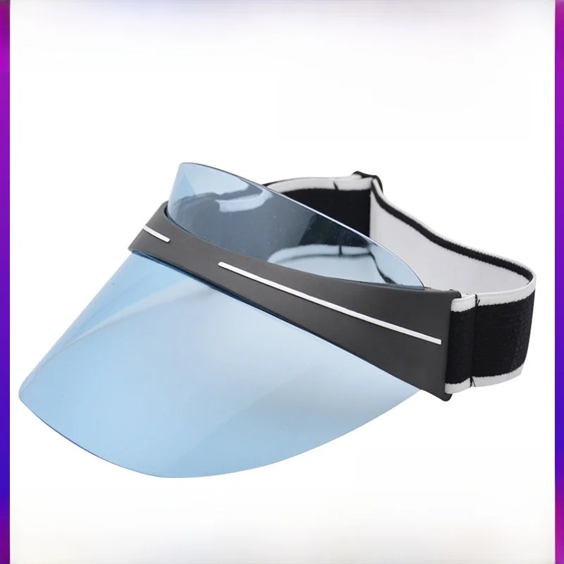 UV Protection Sunglasses Hat Empty Top Bicycle Riding Sunshade Face Covering Hat Unisex Casual Style Outdoor Sports Cap