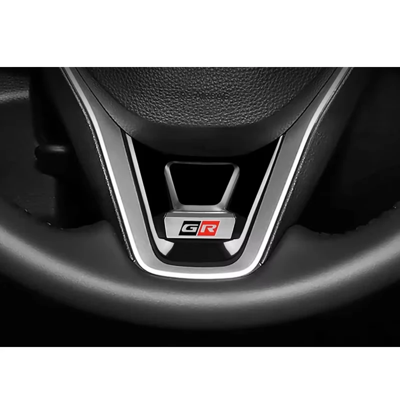Car Steering Wheel Decoration Fit For GR Corolla 2019-2021 RAV4 2020 Auto Steering Wheel Panel Sequins Cover Bottom Trim Sticker thumbnail 4