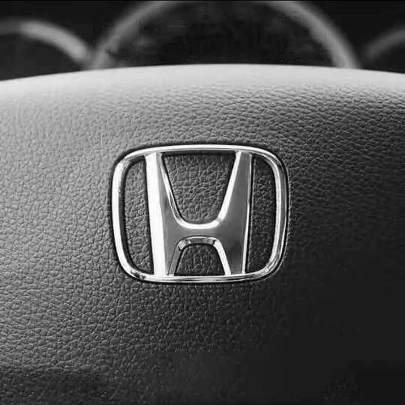 50/53mm ABS Car Steering Wheel Emblem Sticker Accessories For Honda Civic FIT Accord Prelude CRV 5th City CRZ CRX Jazz HRV Pilot thumbnail 6