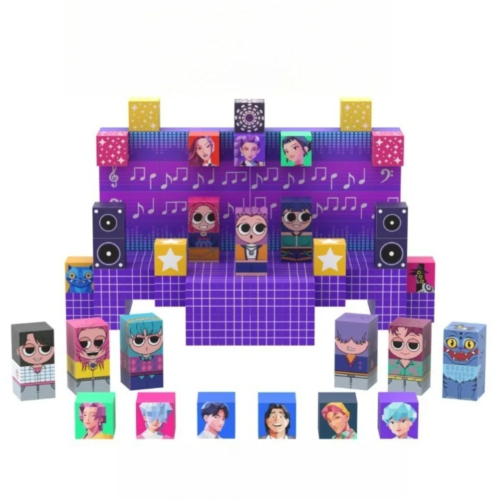 64/100/150 PCS Magnetic Blocks Build Set Bricks Tiger Figure Boy Girl DIY STEM Montessori Sensory Cubes Toddlers Education Gift thumbnail 4