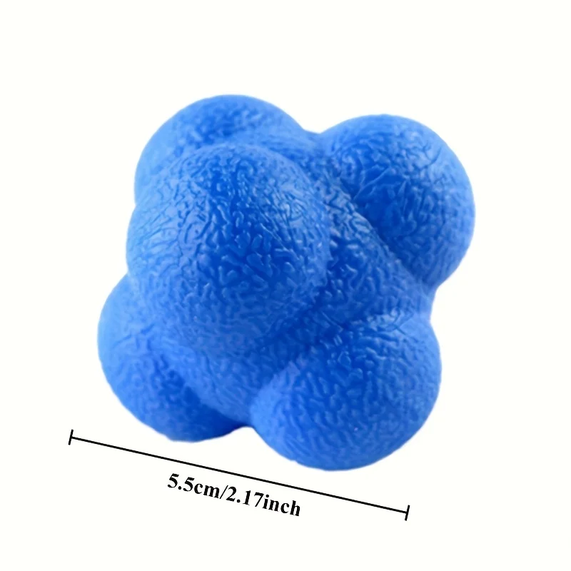 Hexagonal Reaction Ball Fitness Sport Speed Agility Reflex- Skills Training Unpredictable Outdoor Fun Toys thumbnail 6