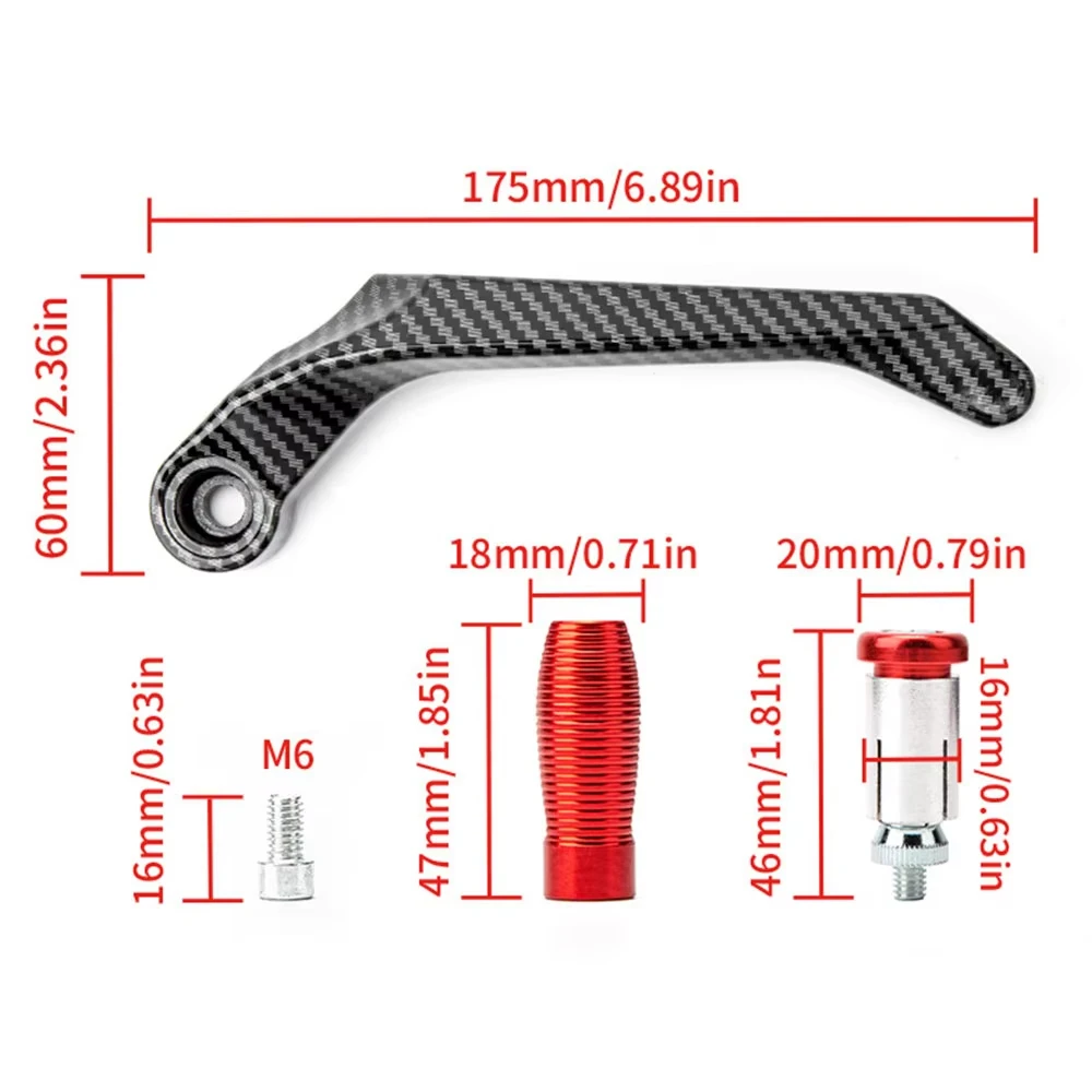 Motorcycle Die-casting Aluminum Alloy Handlebar Brake Clutch Lever Hand Guard Protector Modification Accessories Moto Handguard thumbnail 3