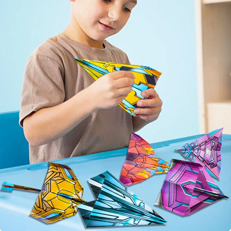 36Pcs Children Creative Origami Paper Planes Folding DIY Parent-child Full Color Handicraft Toy Aircraft Educational Toy thumbnail 3