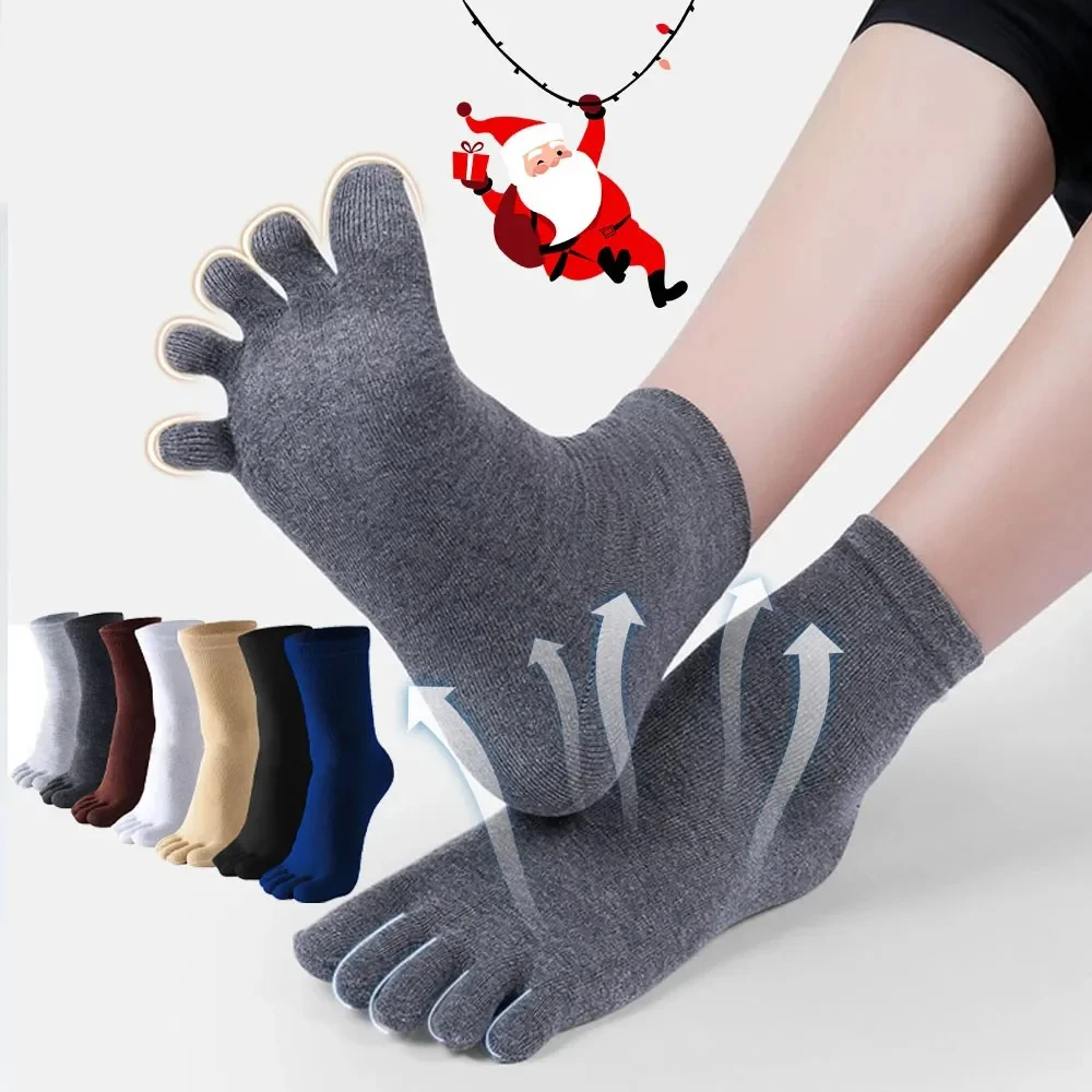 Breathable Men's Toe Socks Warm Five-finger Socks thumbnail 3