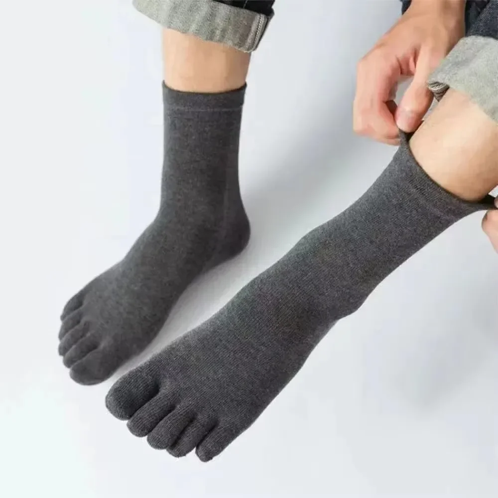 Breathable Men's Toe Socks Warm Five-finger Socks thumbnail 5