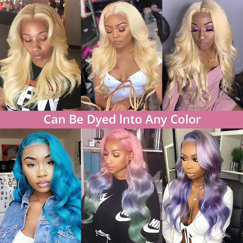 200% Density Body Wave Lace Front Wigs Human Hair Transparent 13x6 HD Lace Frontal Wigs for Black Women 360 Full With Baby Hair thumbnail 5