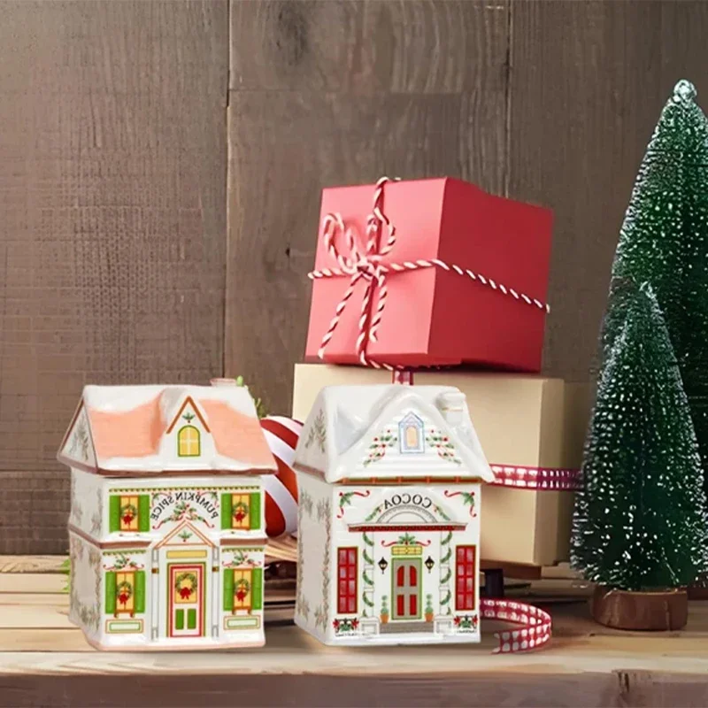Resort Spice House Sugar Bowl Mini Small House Seasoning Storage Jar Tea Jars Holiday Decoration Storage Box Kitchen Accessories thumbnail 5