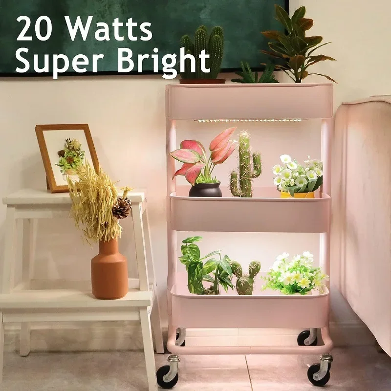 LED Panel Grow Light 135-570 Beads Led 20W Full Spectrum Ultra-thin Board Dimmable Timer Cabinet Growing Lamp for Indoor Plants thumbnail 6