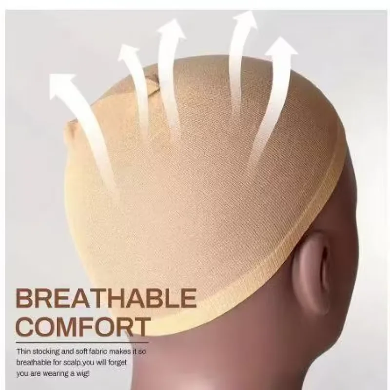 Cheap Hair New Stocking Cap For Wigs Net For Wigs Bald Cap Nylon Stocking Wig Cap Stretchy thumbnail 2