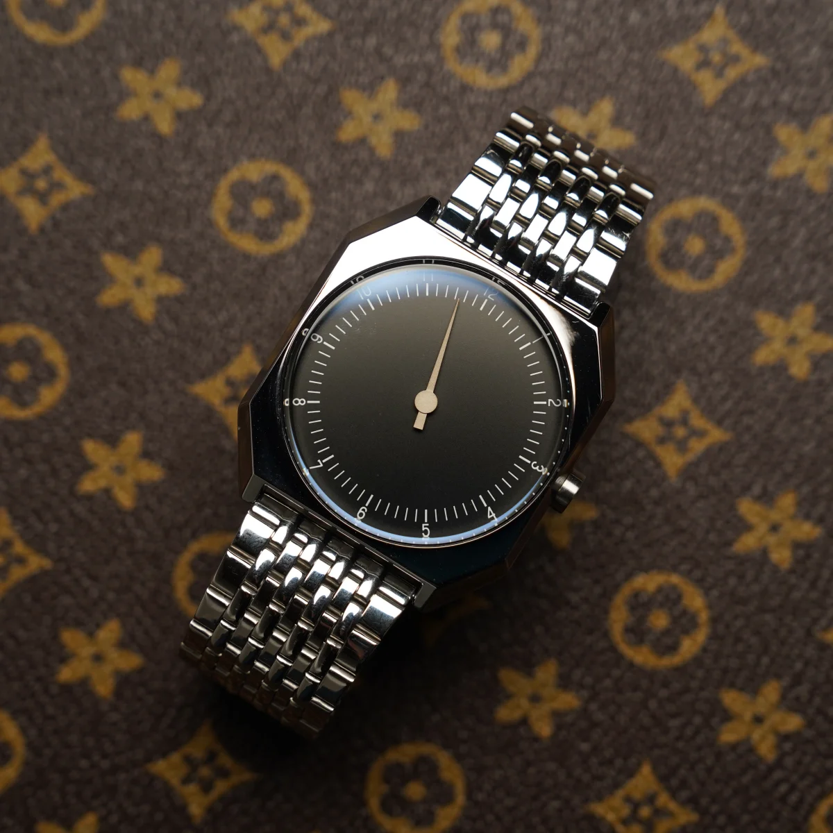 SKU Retro One Pointer Watch for Men luxury high quality Vintage Style Quartz Watch Unique Design Fashion Wrist watch for man men thumbnail 2