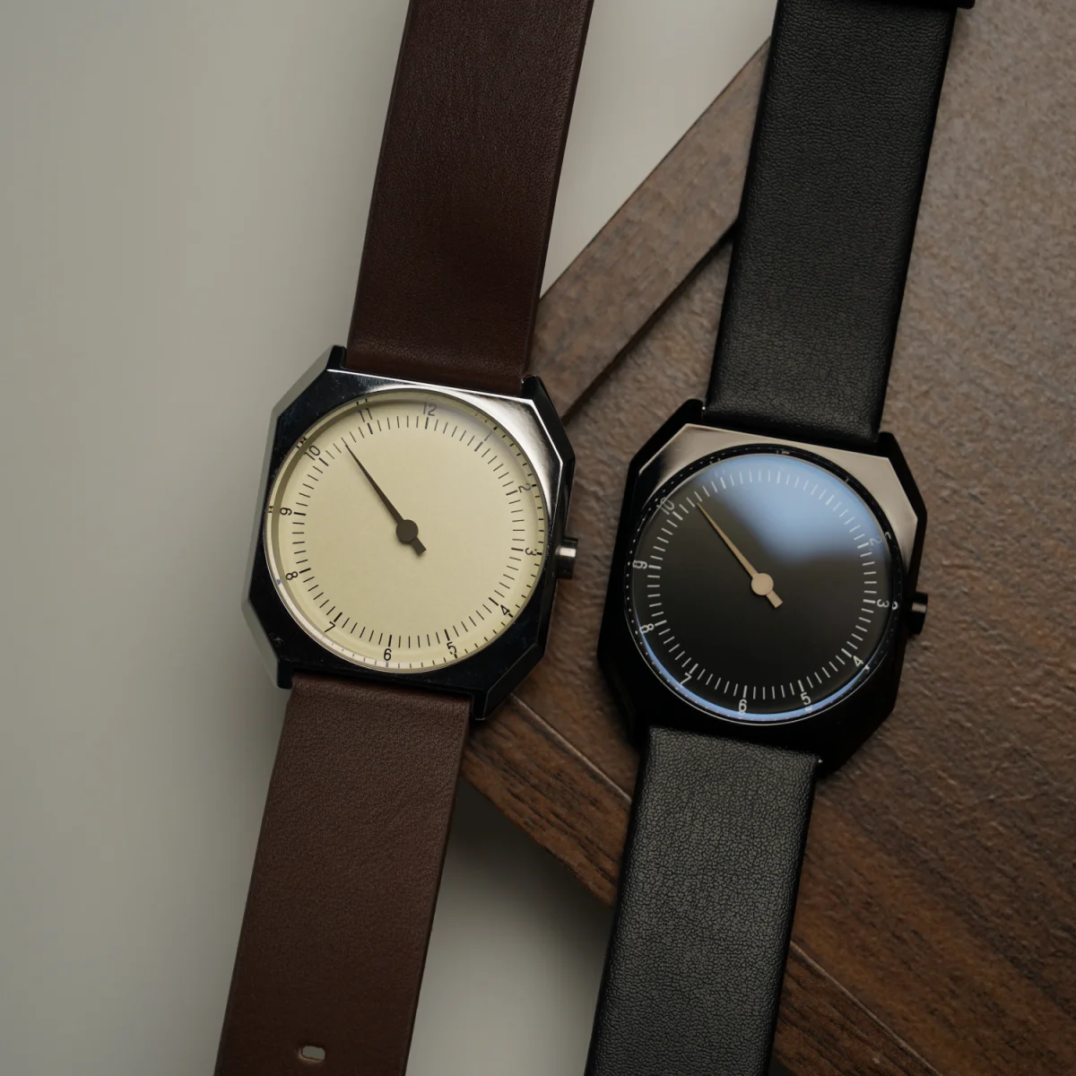 SKU Retro One Pointer Watch for Men luxury high quality Vintage Style Quartz Watch Unique Design Fashion Wrist watch for man men thumbnail 5