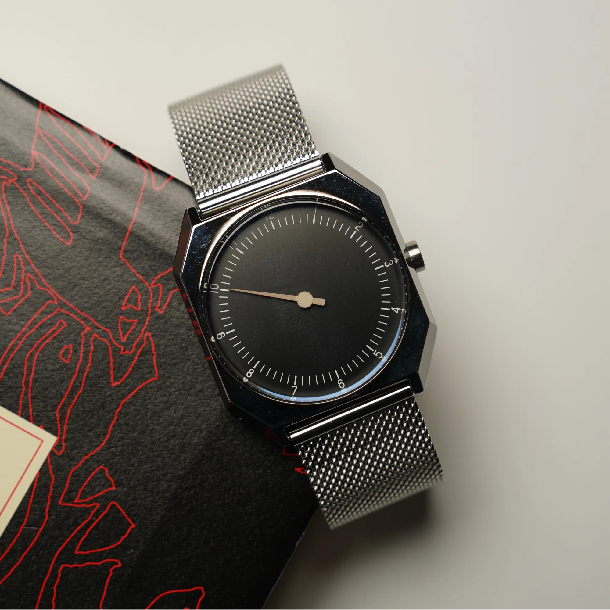 SKU Retro One Pointer Watch for Men luxury high quality Vintage Style Quartz Watch Unique Design Fashion Wrist watch for man men thumbnail 3