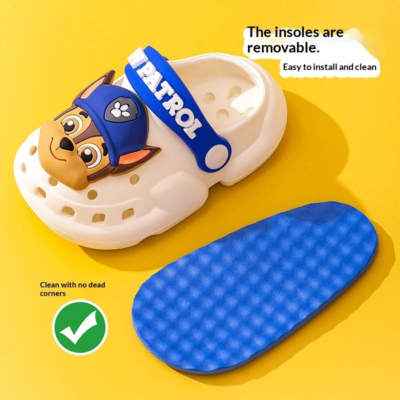 Original Paw Patrol Chase Clogs Premium EVA Material Nature Decor 3D Character Adjustable Strap Non-slip Slipper Shoes for kids thumbnail 3
