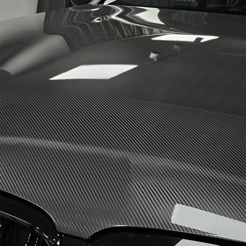 High Gloss 6D 5D Carbon Fiber Black Car Foiling Wrap Vinyl Car Wrapping Folie Automotive Vinyl for Motorcycle Vinyls Motorcycles thumbnail 2