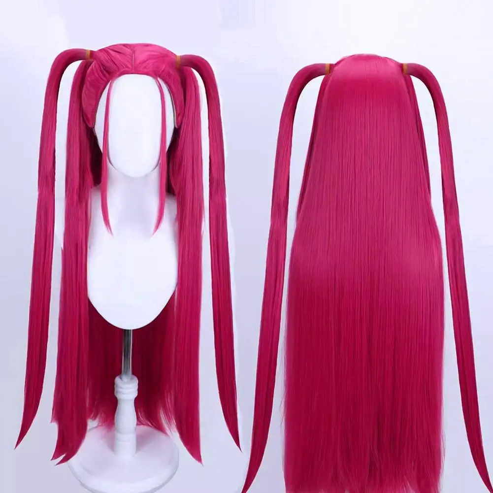 Synthetic Purple Long Braid  With Side Ponytail Integrated Tiger Mouth Clamp Children's Wig Halloween Costume Party Anime Cospla thumbnail 3