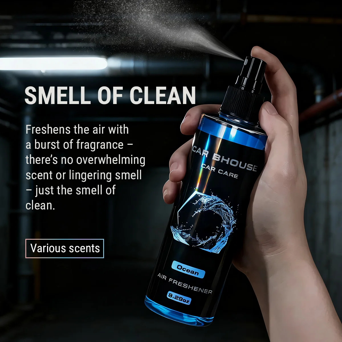 flower fruit scent car fragrance spray, 8.29oz/245ml large capacity, long lasting fragrance, suitable for car, home, hotel, gift thumbnail 6