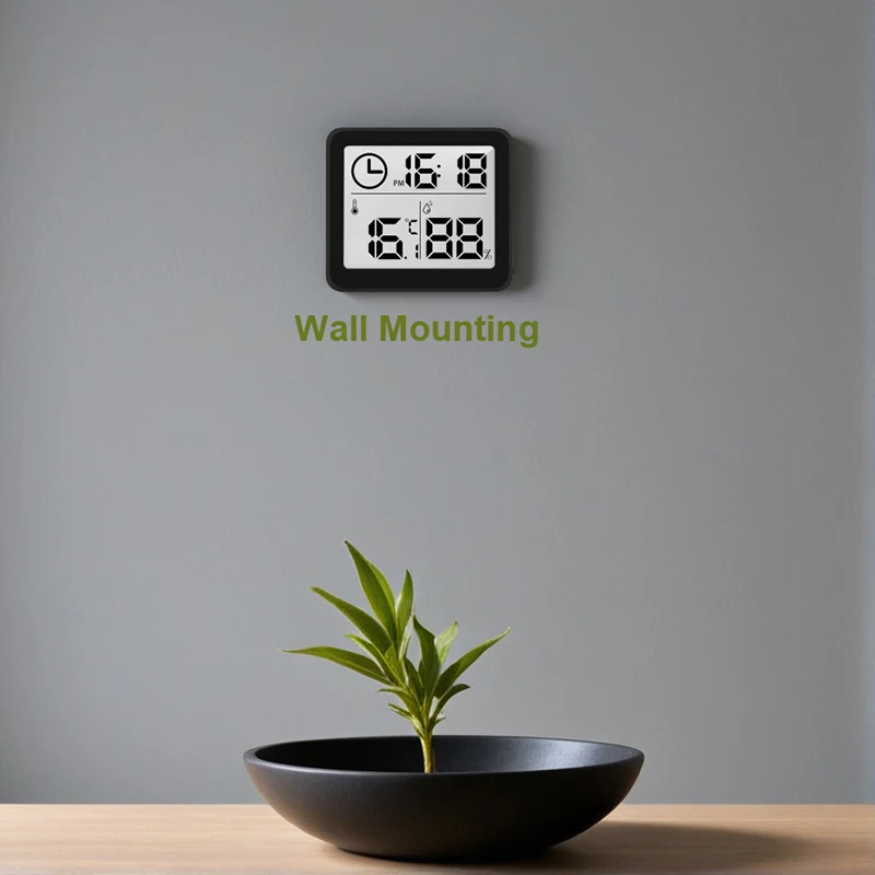 Digital Clock with Temperature Humidity Display Electronic Desk Wall Clock for Home Kitchen Office Bathroom Travel Home Décor thumbnail 2