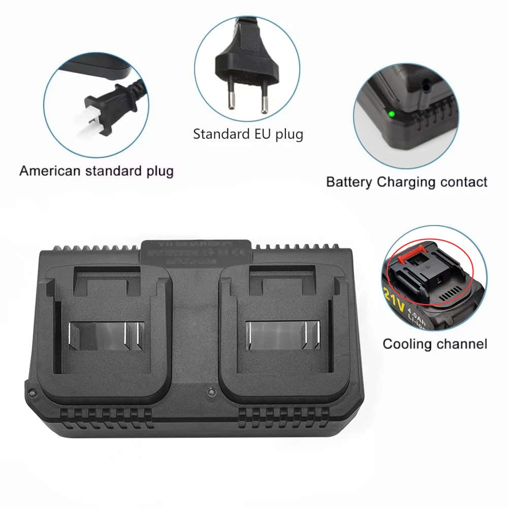 12.6V 18V 21V Lithium Battery Charger 2A / 3A for Makita Electric Drill Polishing Machine Lawn Mower Intelligent Power Adapter thumbnail 2