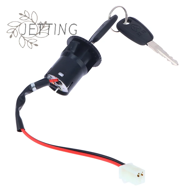 Hot 1Set 2 Wires Ignition Switch With 2 Key On-Off Lock For Electrical Scooter ATV Pocket Bike Motorcycle Motorbike ATV Quad Bik thumbnail 6