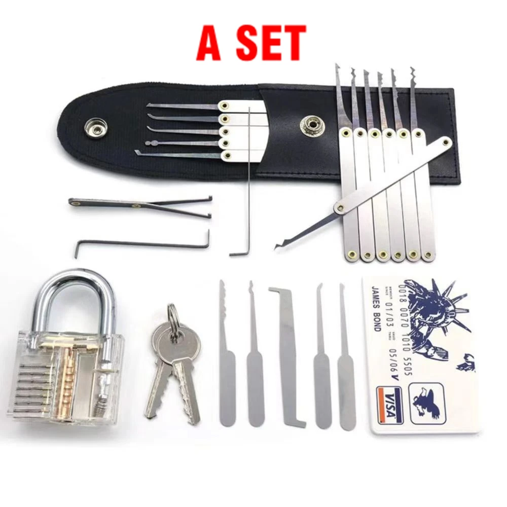 Lock Pick Set Broken Key Remove Auto Locksmith Tools Key Extractor Lock Picks Hand Tools thumbnail 2