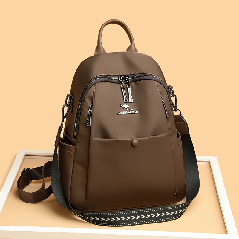 Oxford Cloth Women's Backpack Large Capacity Travel Bag Street Trend Anti-Theft Shoulder Bag with Multiple Pockets And Zipper thumbnail 2