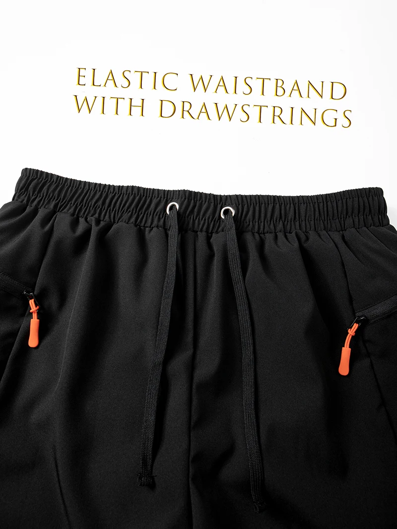 Mens Summer Beach Shorts with Zipper Pockets Quick Dry Board Shorts with Mesh Liner Swim Trunks Swimwear Swimsuit Bathing Suit thumbnail 4