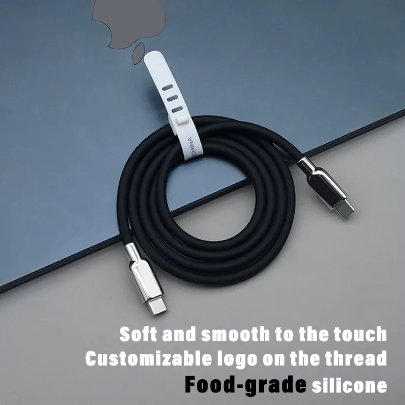 240W PD3.1 Liquid Silicone USB C Type-C Fast Charging Cable for iPhone 15 16 17 Huawei Samsung S23 S24 S25 Xiaomi thumbnail 2