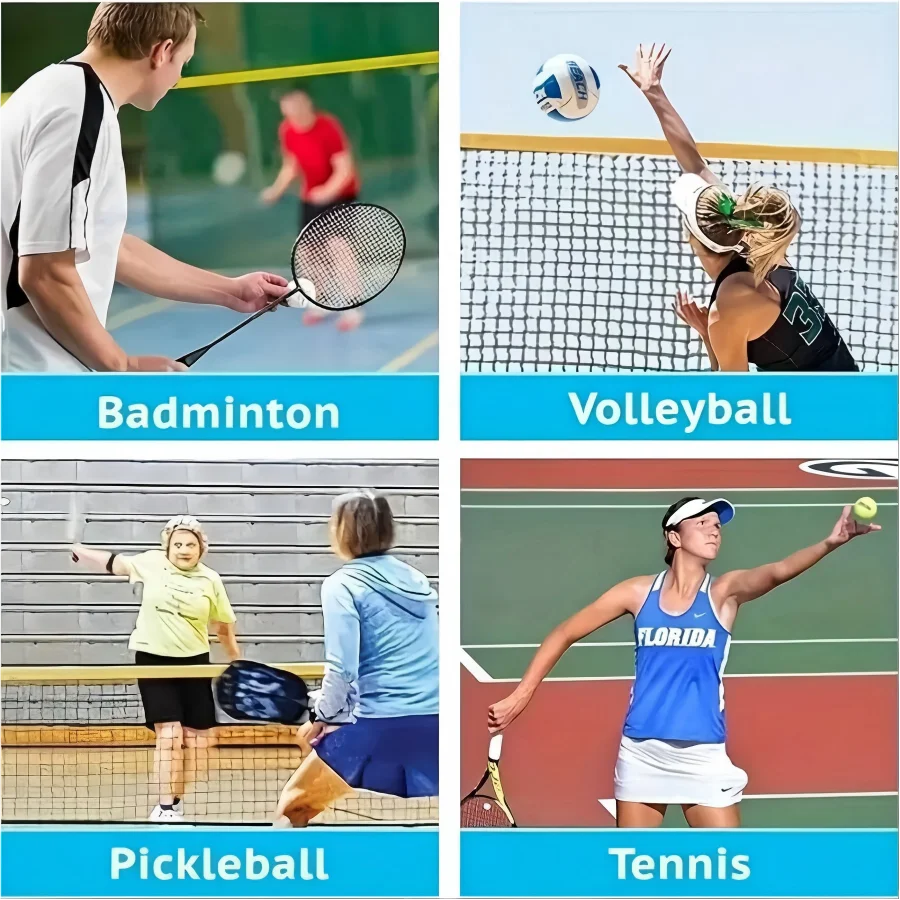 Portable Indoor and Outdoor Volleyball Net,volleyball,and Badminton, Suitable for Backyard,indoor/outdoor Use! (excluding Stand) thumbnail 5