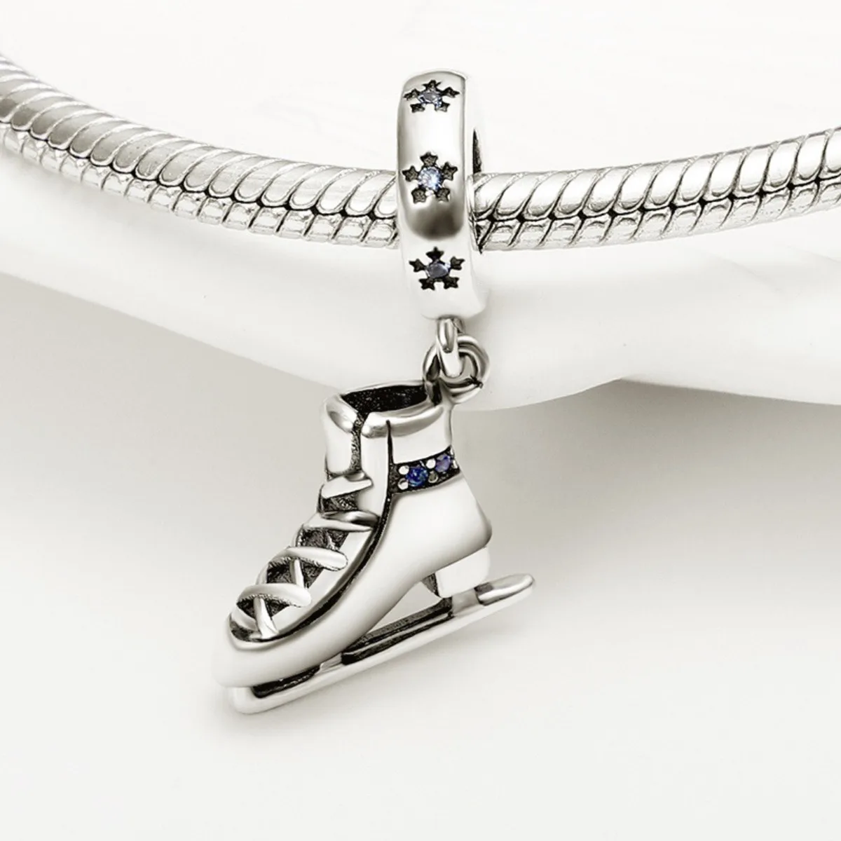 Original 925 Sterling Silver Shoes Series High Heels Dance Shoes Sroller Skates Charms Beads Fit DIY Bracelet Women Jewelry Gift thumbnail 6