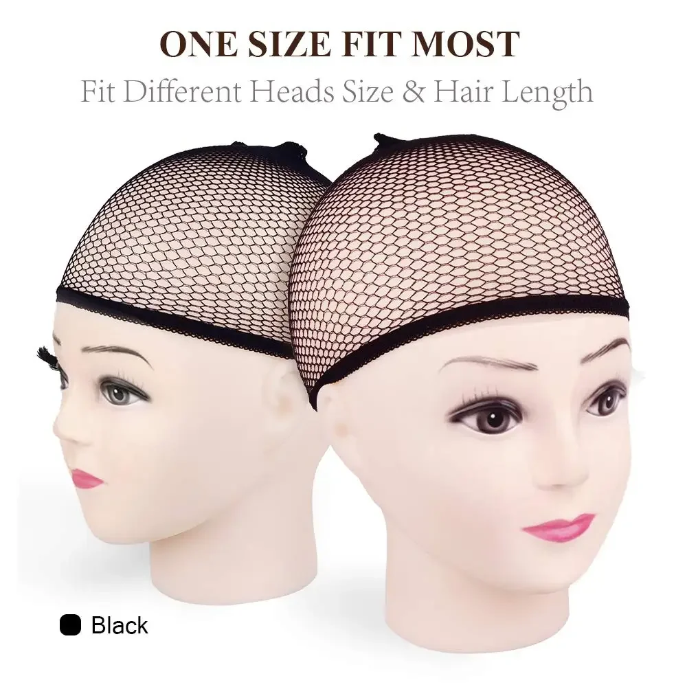 Wholesale Wig Cap, 1/2/3/5/8/10/20/50PCS Black Mesh Wig Cap Net, Liner Weaving Caps for Women, Men, Wig Caps for Christmas thumbnail 5
