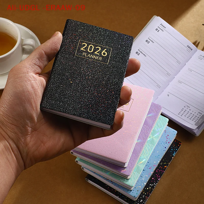 1pc 2026 A7 Agenda Book Pocket With Calendar Diary Weekly Planner Appointment Book School Office thumbnail 3