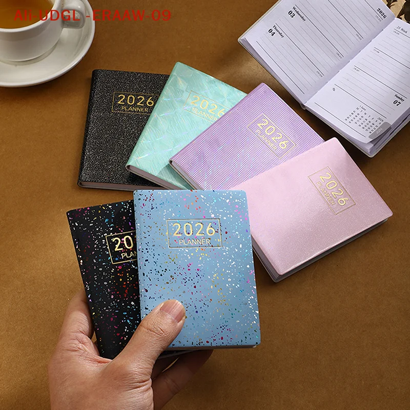 1pc 2026 A7 Agenda Book Pocket With Calendar Diary Weekly Planner Appointment Book School Office thumbnail 5