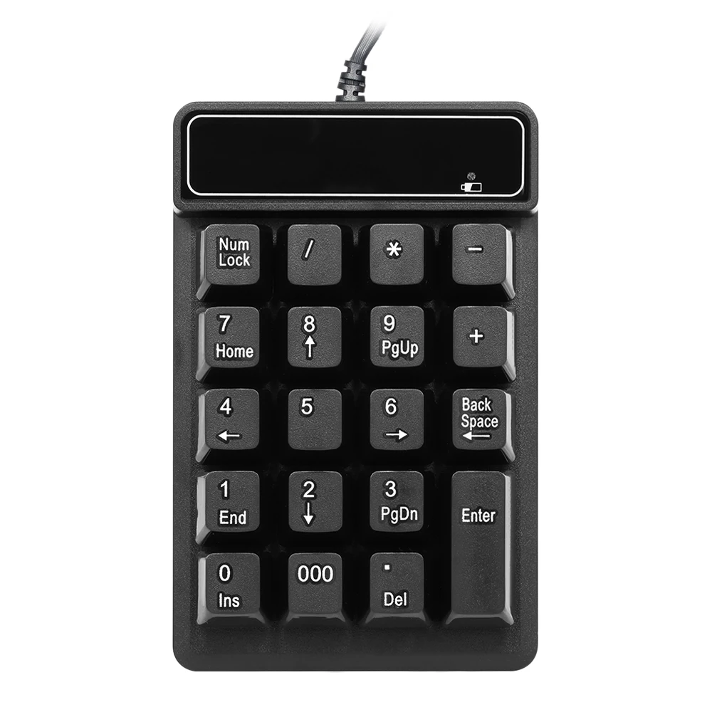 【Sale】Keypad USB Wired Numeric Keypad Mechanical Feel Number Pad Keyboard 19 Keys Water-proof for Laptop Desktop PC Notebook thumbnail 5