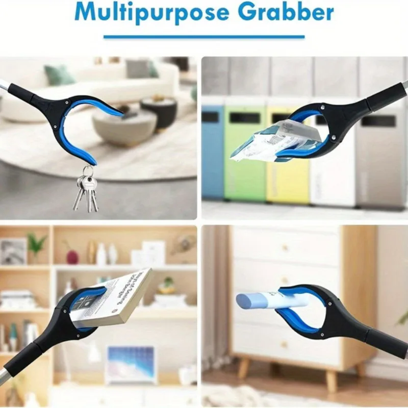 32-Inch Heavy Duty Garbage Grabber with 360° Rotating Clamp - Lightweight, Ideal for Seniors & Outdoor Use, laugage foldable thumbnail 4