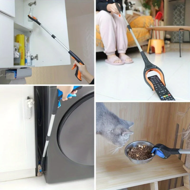 32-Inch Heavy Duty Garbage Grabber with 360° Rotating Clamp - Lightweight, Ideal for Seniors & Outdoor Use, laugage foldable thumbnail 3