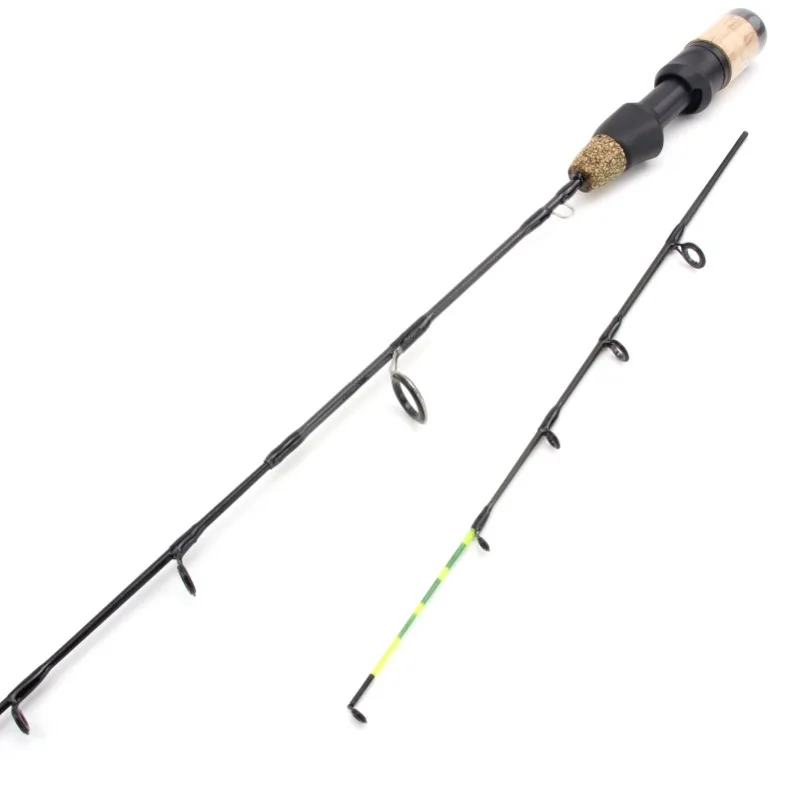 60cm 2 Tips Rod Reel Combos Winter Ice Fishing Rod Fishing Reel Set Pole Tackle Carbon Pole Ice Fishing Rod New thumbnail 5